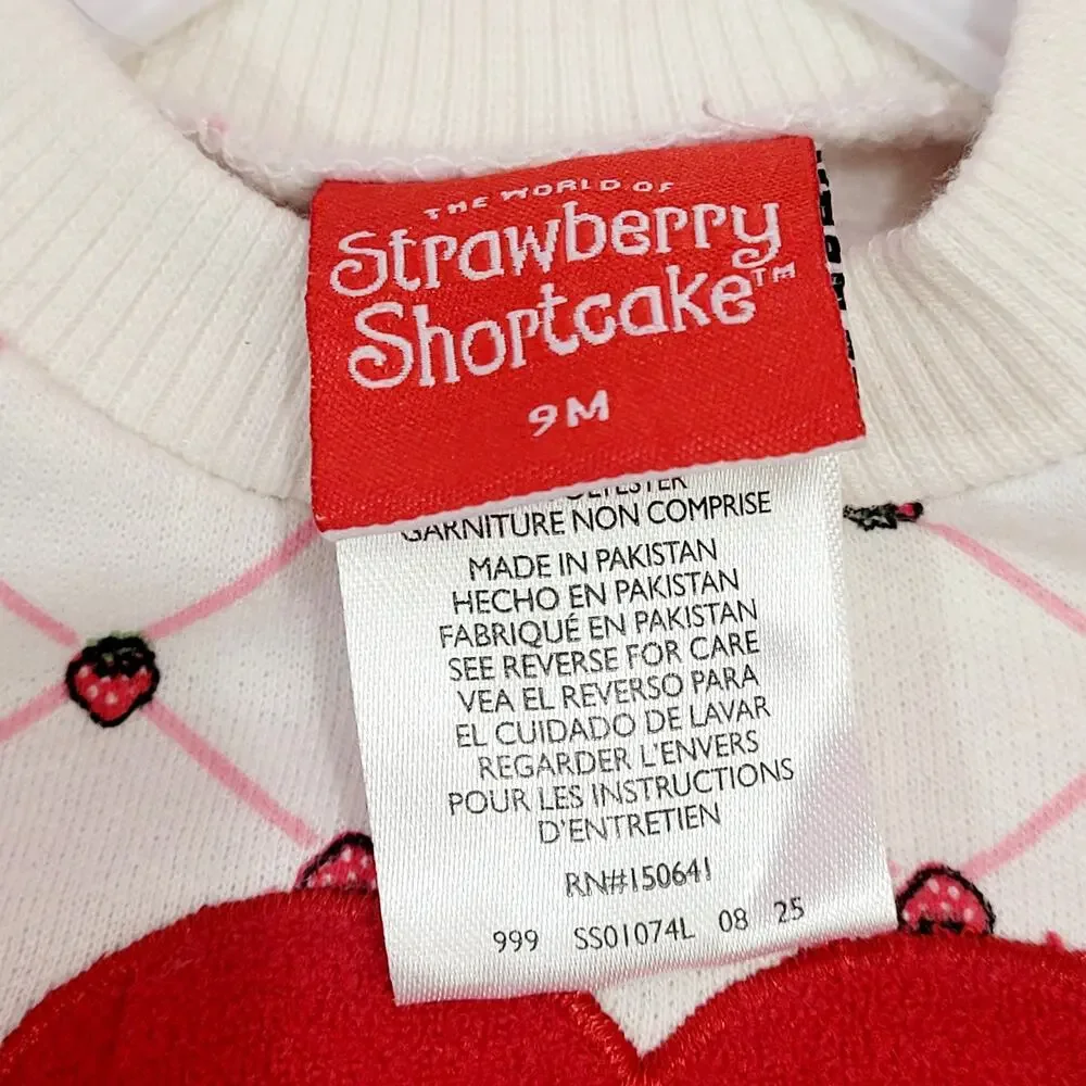 Strawberry Shortcake Jogger Set Girls 9 Months 2 PC Outfit Long Sleeves NWT